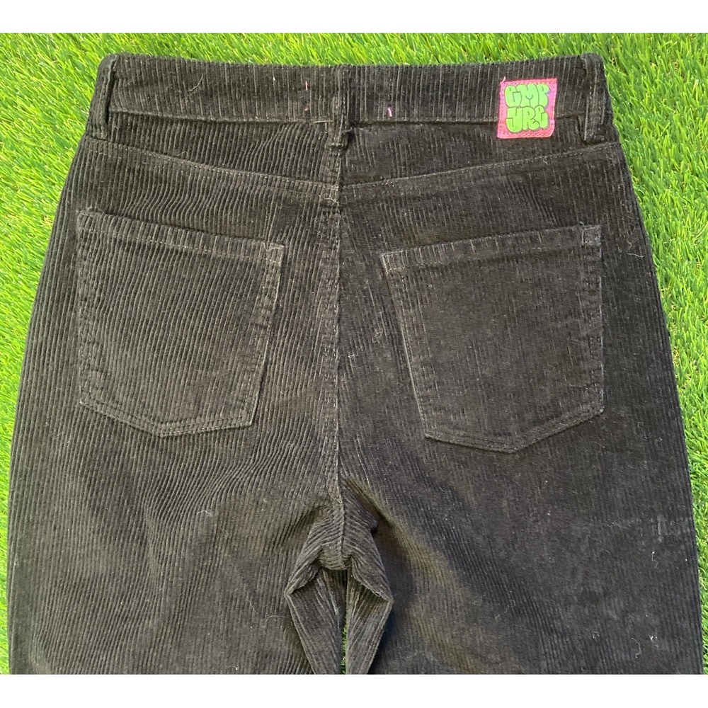 Empyre Tori Black Corduroy Pants Women's Retro 90's Y2K Loose Baggy Size 5